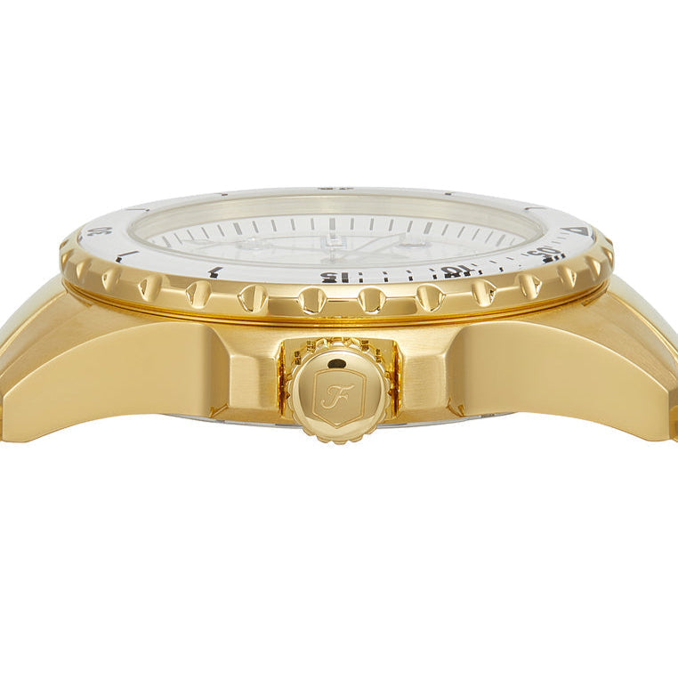  Shop Authentic Fossil Blue Dive Three Hand White Dial Gold Steel Strap Watch For Women - ES5350 - Luxxuri