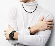  Shop Authentic Fossil Machine Chronograph Black Dial Black Steel Strap Watch for Men - FS4682 - Luxxuri