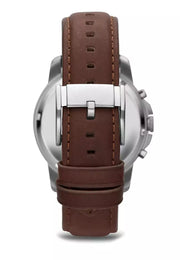  Shop Authentic Fossil Grant Chronograph White Dial Brown Leather Strap Watch for Men - FS4735 - Luxxuri