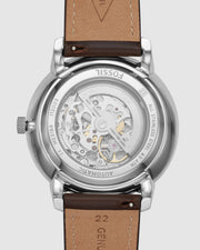  Shop Authentic Fossil Neutra Automatic Skeleton White Dial Brown Leather Strap Watch for Men - ME3184 - Luxxuri