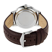  Shop Authentic Fossil Neutra Minimalist Moonphase Silver Dial Brown Leather Strap Watch for Men - FS5905 - Luxxuri