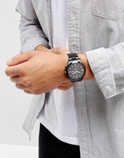  Shop Authentic Fossil Townsman Chronograph Black Dial Black Steel Strap Watch for Men - FS5379 - Luxxuri