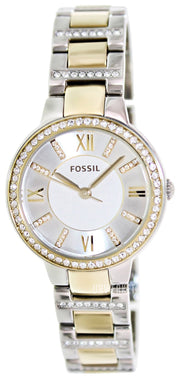  Shop Authentic Fossil Virginia Silver Dial Two Tone Steel Strap Watch for Women - ES3503 - Luxxuri