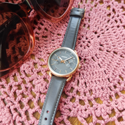  Shop Authentic Fossil Tailor Grey Dial Grey Leather Strap Watch for Women - ES3913 - Luxxuri