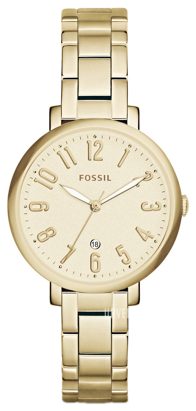  Shop Authentic Fossil Jacqueline Gold Dial Gold Steel Strap Watch for Women - ES3971 - Luxxuri