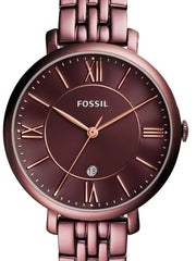  Shop Authentic Fossil Jacqueline Brown Dial Brown Steel Strap Watch for Women - ES4100 - Luxxuri