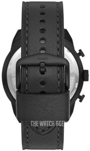  Shop Authentic Fossil Bronson Chronograph Black Dial Black Leather Strap Watch for Men - FS5874 - Luxxuri