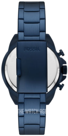  Shop Authentic Fossil Bronson Chronograph Blue Dial Blue Steel Strap Watch for Men - FS5916 - Luxxuri