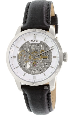  Shop Authentic Fossil Townsman Automatic Skeleton White Dial Black Leather Strap Watch for Men - ME3085 - Luxxuri