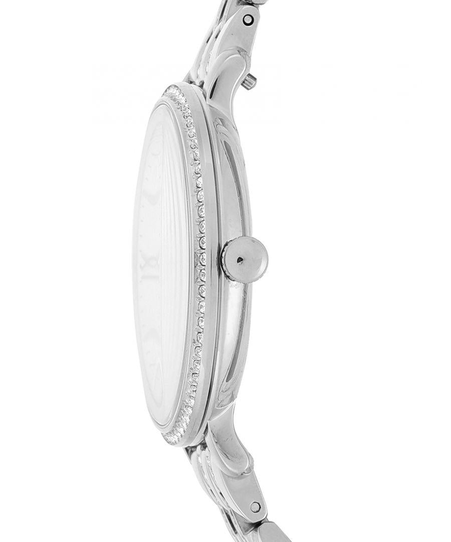  Shop Authentic Fossil Jacqueline White Dial Silver Steel Strap Watch for Women - ES3545 - Luxxuri