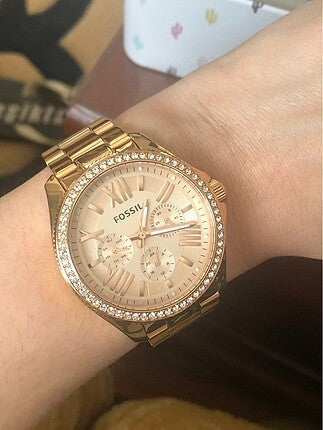  Shop Authentic Fossil Cecile Chronograph Gold Dial Gold Steel Strap Watch for Women - AM4482 - Luxxuri