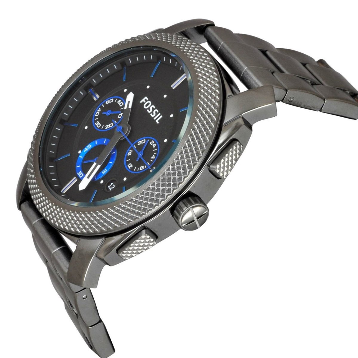  Shop Authentic Fossil Machine Chronograph Brown Dial Grey Steel Strap Watch for Men - FS4931 - Luxxuri