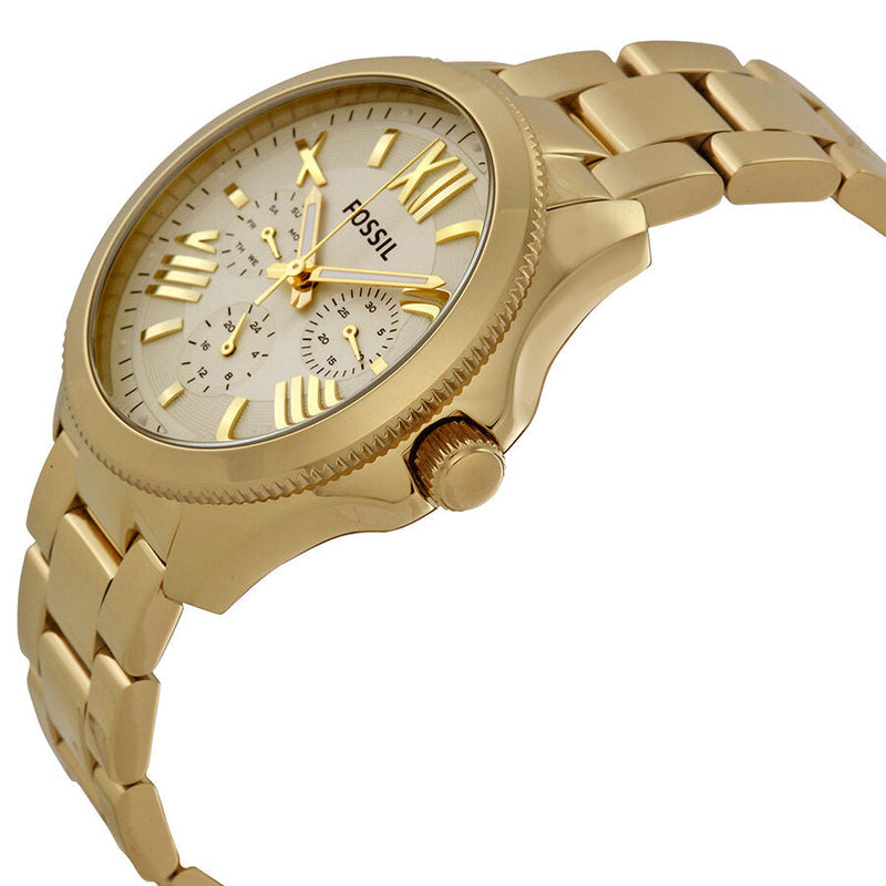  Shop Authentic Fossil Cecile Multifunction Champagne Dial Gold Steel Strap Watch for Women - AM4510 - Luxxuri