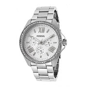  Shop Authentic Fossil Cecile Chronograph Silver Dial Silver Steel Strap Watch for Women - AM4481 - Luxxuri