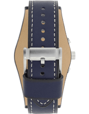  Shop Authentic Fossil Coachman Chronograph White Dial Blue Leather Strap Watch for Men - CH3051 - Luxxuri