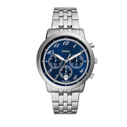  Shop Authentic Fossil Neutra Chronograph Blue Dial Silver Steel Strap Watch for Men - FS6025 - Luxxuri