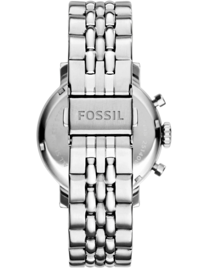  Shop Authentic Fossil Boyfriend Chronograph Silver Dial Silver Steel Strap Watch for Women - ES2198 - Luxxuri