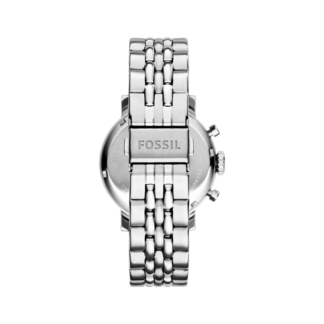  Shop Authentic Fossil Boyfriend Chronograph Silver Dial Silver Steel Strap Watch for Women - ES2198 - Luxxuri