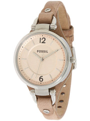  Shop Authentic Fossil Georgia Bone Grey Dial Beige Leather Strap Watch for Women - ES2830 - Luxxuri