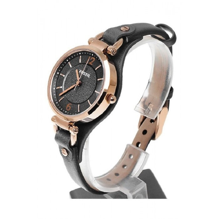  Shop Authentic Fossil Georgia Smoke Grey Dial Grey Leather Strap Watch for Women - ES3077 - Luxxuri