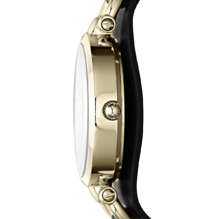  Shop Authentic Fossil Georgia Black Dial Black Leather Strap Watch for Women - ES3148 - Luxxuri