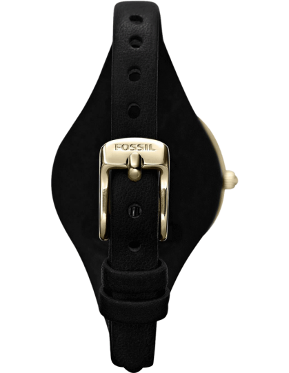  Shop Authentic Fossil Georgia Black Dial Black Leather Strap Watch for Women - ES3148 - Luxxuri