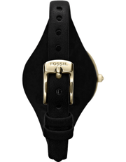  Shop Authentic Fossil Georgia Black Dial Black Leather Strap Watch for Women - ES3148 - Luxxuri