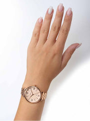  Shop Authentic Fossil Jacqueline Rose Gold Dial Rose Gold Steel Strap Watch for Women - ES3435 - Luxxuri