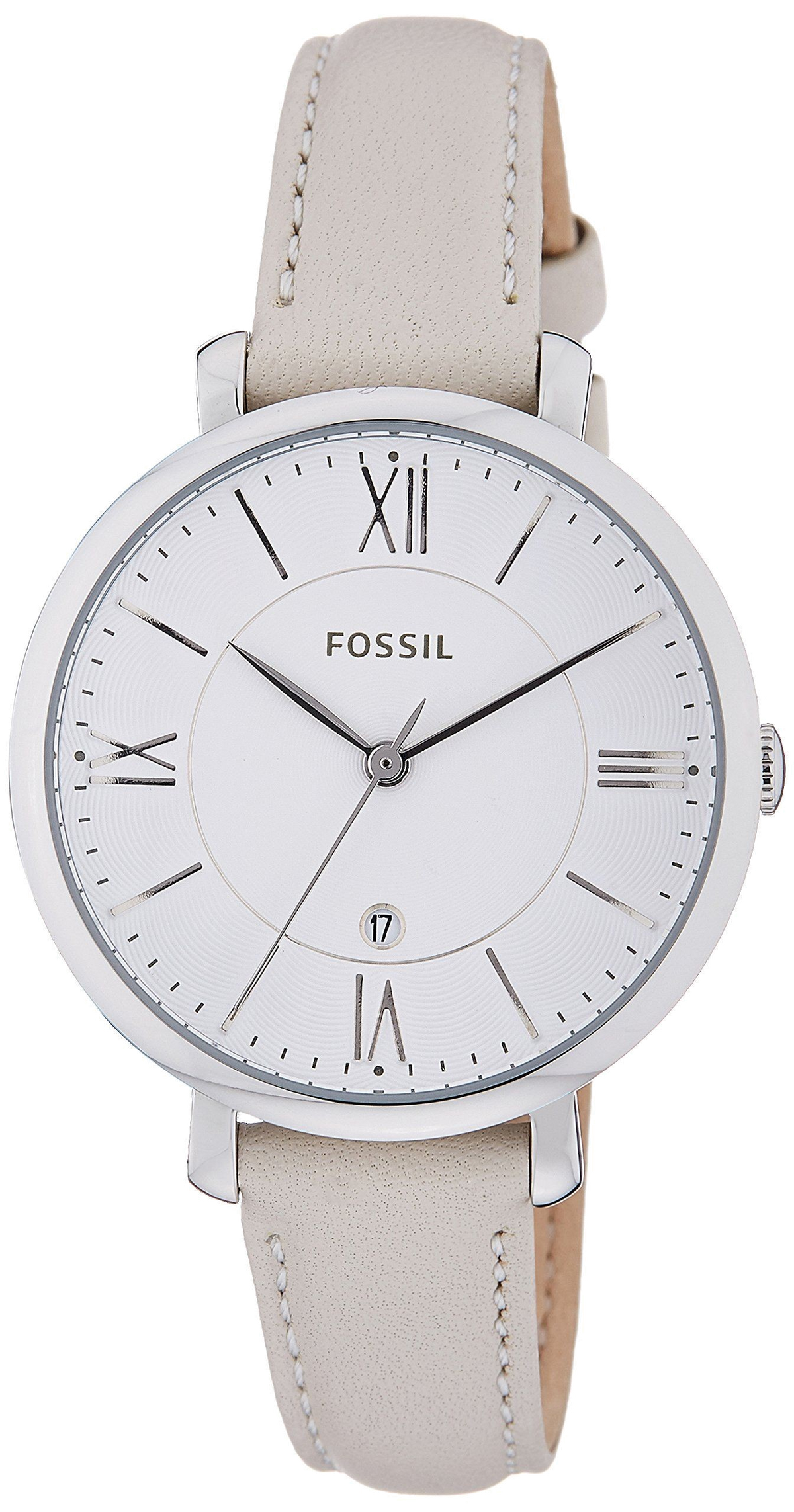  Shop Authentic Fossil Jacqueline White Dial Beige Leather Strap Watch for Women - ES3793 - Luxxuri