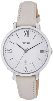  Shop Authentic Fossil Jacqueline White Dial Beige Leather Strap Watch for Women - ES3793 - Luxxuri