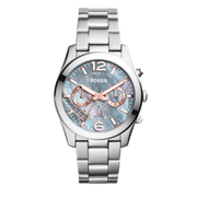  Shop Authentic Fossil Perfect Boyfriend Mother of Pearl Blue Dial Silver Steel Strap Watch for Women - ES3880 - Luxxuri