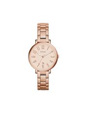  Shop Authentic Fossil Jacqueline Rose Gold Dial Rose Gold Steel Strap Watch for Women - ES3970 - Luxxuri