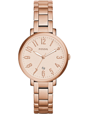  Shop Authentic Fossil Jacqueline Rose Gold Dial Rose Gold Steel Strap Watch for Women - ES3970 - Luxxuri