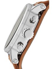 Shop Authentic Fossil Original Boyfriend Sport Chronograph Beige Dial Brown Leather Strap Watch for Women - ES4046 - Luxxuri