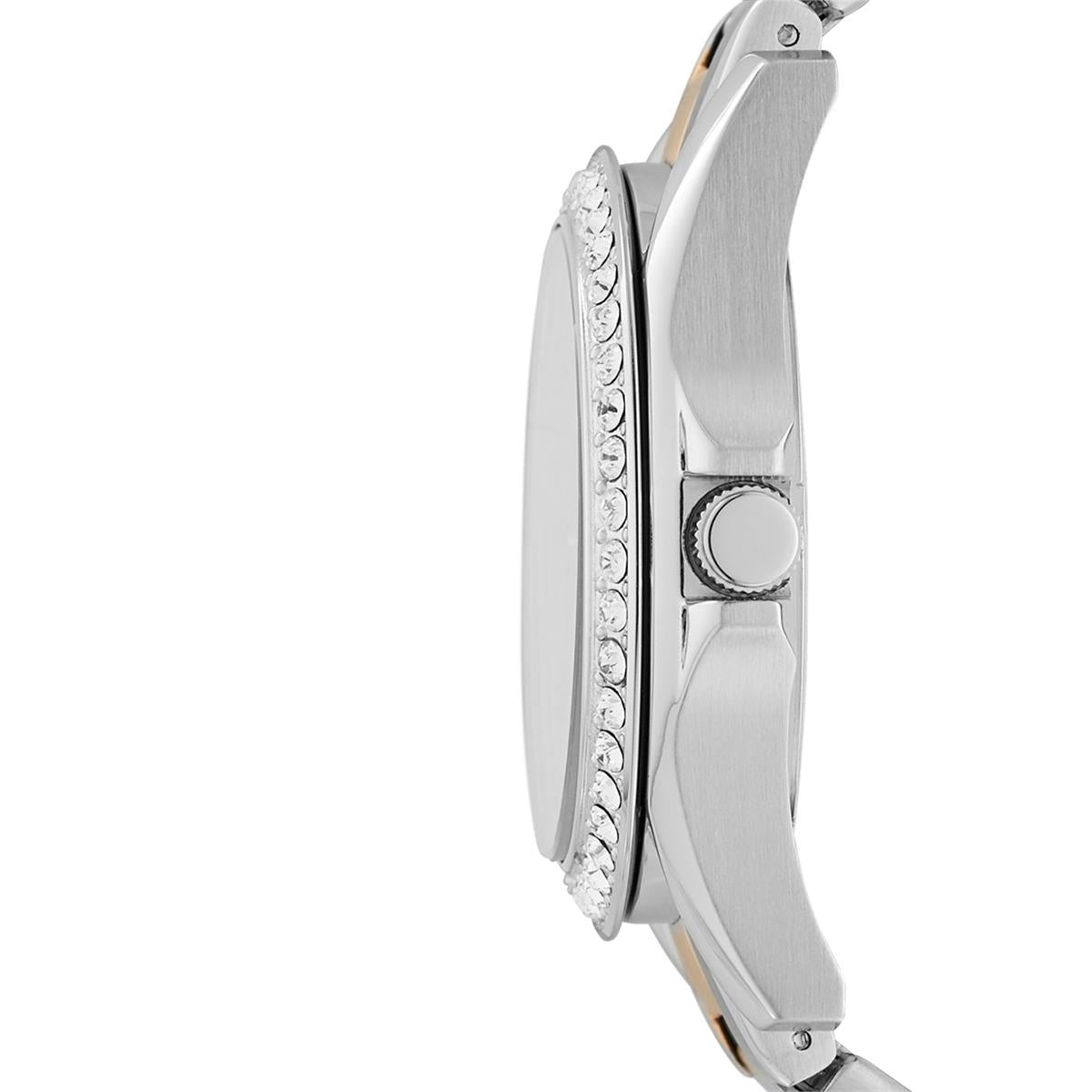  Shop Authentic Fossil Riley Multifunction Rose Gold Dial Two Tone Steel Strap Watch for Women - ES4145 - Luxxuri