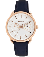 Shop Authentic Fossil Tailor White Dial Blue Leather Strap Watch for Women - ES4260 - Luxxuri