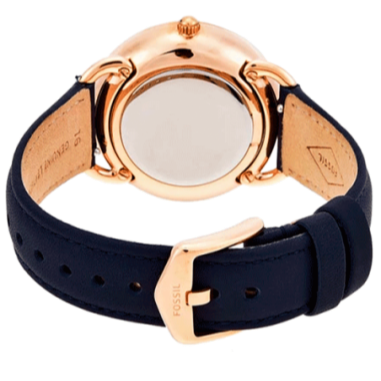  Shop Authentic Fossil Tailor White Dial Blue Leather Strap Watch for Women - ES4394 - Luxxuri