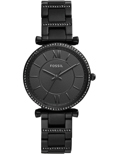  Shop Authentic Fossil Carlie Black Dial Black Steel Strap Watch for Women - ES4488 - Luxxuri