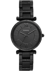  Shop Authentic Fossil Carlie Black Dial Black Steel Strap Watch for Women - ES4488 - Luxxuri