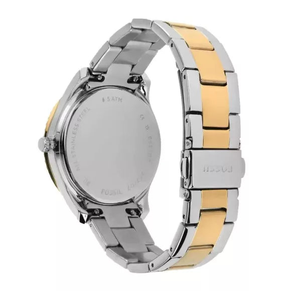  Shop Authentic Fossil Stella Sport Multifunction Silver Dial Two Tone Steel Strap Watch for Women - ES5107 - Luxxuri