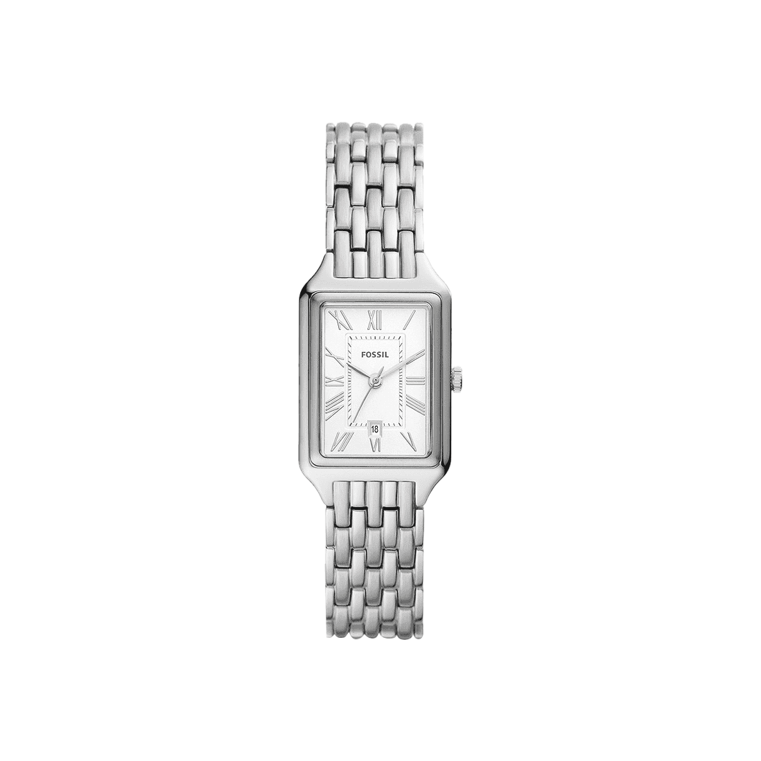 Shop Authentic Fossil Raquel Three Hand Date White Dial Silver Steel Strap Watch for Women - ES5221 - Luxxuri
