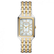  Shop Authentic Fossil Raquel Three Hand Mother of Pearl Dial Two Tone Steel Strap Watch For Women - ES5305 - Luxxuri