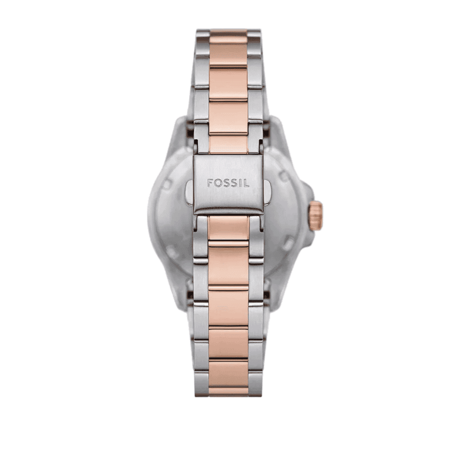  Shop Authentic Fossil Blue Dive Three Hand Gray Dial Two Tone Steel Strap Watch For Women - ES5348 - Luxxuri