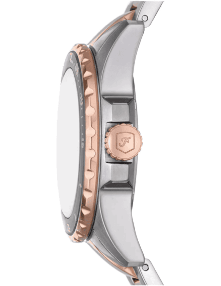  Shop Authentic Fossil Blue Dive Three Hand Gray Dial Two Tone Steel Strap Watch For Women - ES5348 - Luxxuri