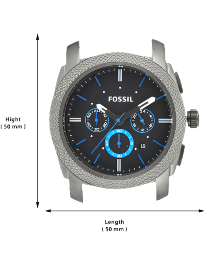  Shop Authentic Fossil Machine Chronograph Brown Dial Grey Steel Strap Watch for Men - FS4931 - Luxxuri