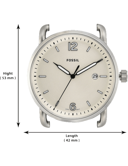 Shop Authentic Fossil The Commuter White Dial Brown Leather Strap Watch for Men - FS5275 - Luxxuri
