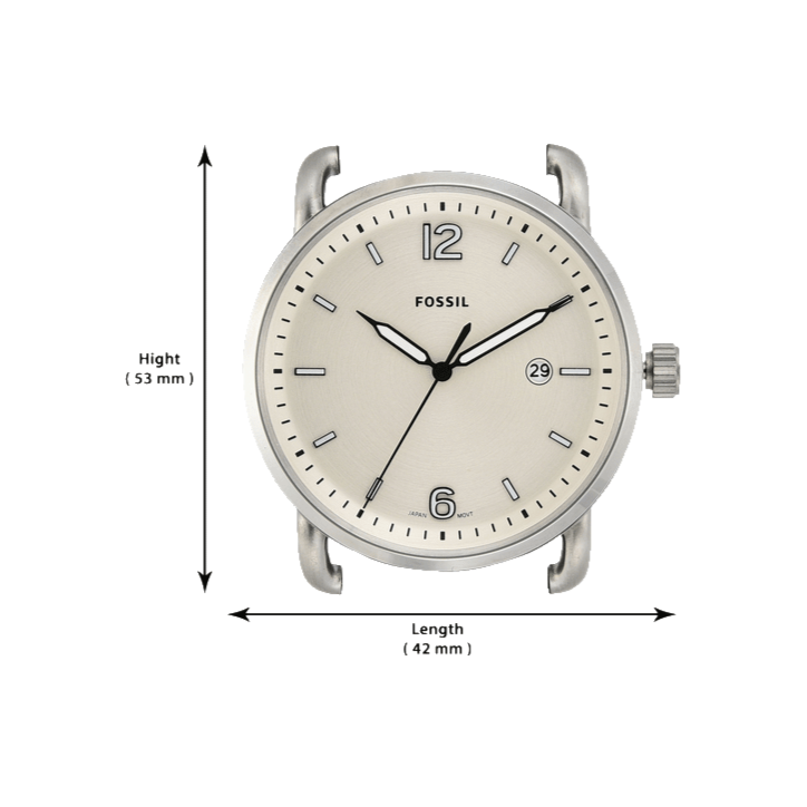  Shop Authentic Fossil The Commuter White Dial Brown Leather Strap Watch for Men - FS5275 - Luxxuri