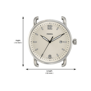  Shop Authentic Fossil The Commuter White Dial Brown Leather Strap Watch for Men - FS5275 - Luxxuri