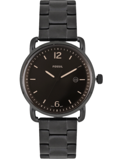  Shop Authentic Fossil The Commuter Brown Dial Black Steel Strap Watch for Men - FS5277 - Luxxuri