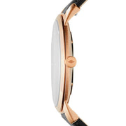  Shop Authentic Fossil The Minimalist Black Dial Black Leather Strap Watch for Men - FS5376 - Luxxuri